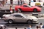 Turbo Stick Shift Mustang Drags Corvette, Camaro, Feisty Civic, Gets Lucky Break