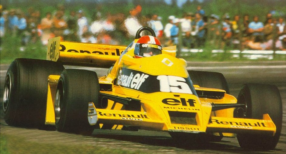 The 1978 Renault RS01 driven by Jean-Pierre Jabouille