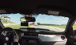 Supercharged V6 Mustang Raced at Road America