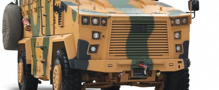 The Kirpi MRAP 4x4 is a Turkish mine-resistant ambush-protected vehicle