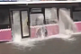 Turkish Fountain: Bus Hits Fire Hydrant