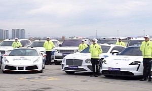 Cops in Turkey Drive Ferrari 458 Italias, Porsche Taycans, and Bentley Continental GTs