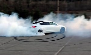 Turns Out the Tesla Model 3 Is a Factory Drift Machine