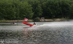 Twin Jet-Powered Canoe Sounds Like a Warbird Taking Off