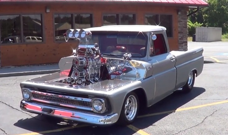 Twin Supercharged 1965 Chevy Pickup