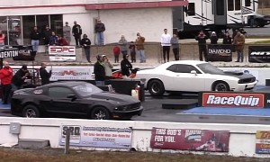 Twin-Turbo, Demon-Powered Ford Mustang Drags Challenger for Absolute Destruction