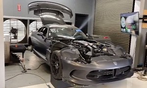 Twin-Turbo Dodge Viper Pulling 3,000 WHP Is a Dyno Boss, Sounds Like One