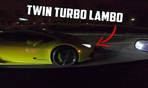 Twin-Turbo Ford Mustang Boss 302 Races Lamborghini, Destruction Occurs