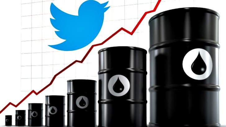 Twitter Induced Rise in Oil Price