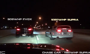 Two 1000+ HP Toyota Supra Rules on Texas Streets