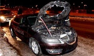 Two 2011 Saab 9-5 Saloons Catch Fire