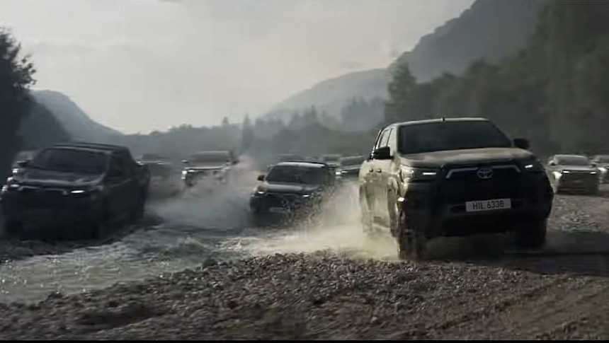 Two Toyota Hilux commericials were banned by ASA