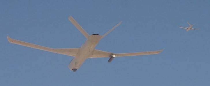 U.S. Air Force tests Skyborg autonomy corse system aboard two General Atomics (GA-ASI) MQ-20 Avenger drones