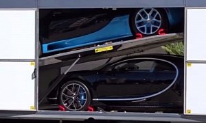 Bugatti Chiron Hypercar Arrives in Monaco, Crowd Goes Wild