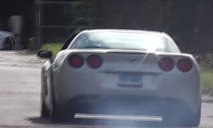 Two Corvette Drivers Burn Their Clutches In a Row Trying to Pull Burnouts