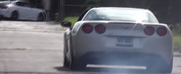 Two Corvette Drivers Burn Their Clutches In a Row