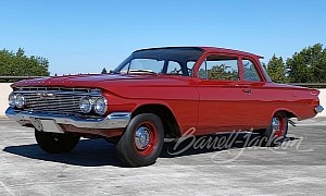 Two-Door 1961 Chevrolet Biscayne Fleetmaster Is a One-Off Meant to Drag