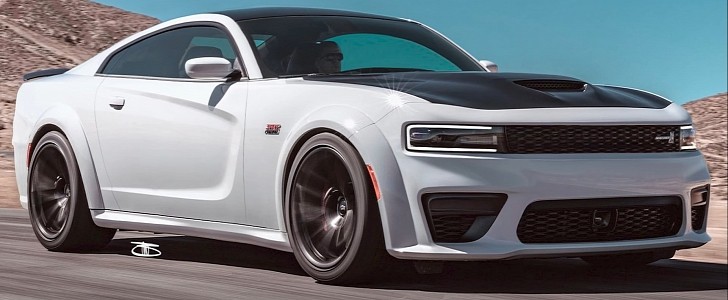 Two-door Dodge Charger redesign by The Sketch Monkey