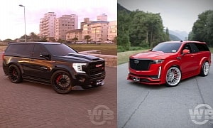 Two-Door Full-Size SUVs Are Virtually Back: Caddy Escalade-V and GMC Yukon GT