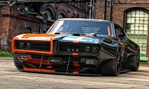 “Two-Face” Orange/Black Pontiac GTO Flexes Widebody Muscle In a “Natural” Way