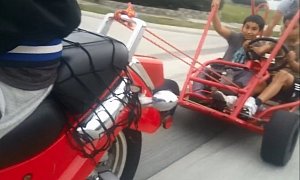Two Kids Get Unexpected Roadside Assistance and Towing for Their Broken Go-Kart