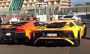 Two Lamborghini SVs Hitting Each Other Will Have You Banging Your Head