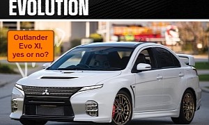 Two Lancers and One Outlander Can Equal a Proper Mitsubishi Evolution in CGI