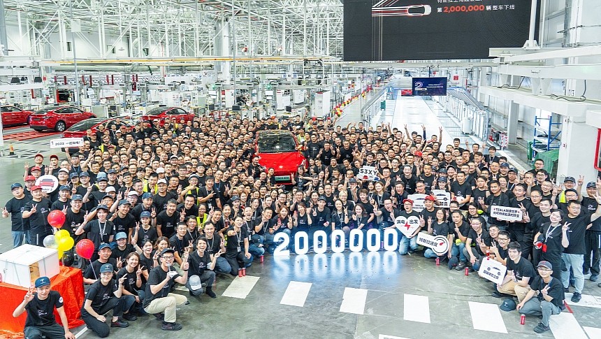 Tesla Gigafactory 3 has just hit the 2 million mark 