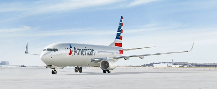 American Airlines aircraft on the runway