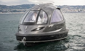 Two-Person Watercraft Looks Like a Space Capsule, Comes with Luxury Features