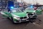 Two Police Cars Crash in Bamberg, Germany Responding to a Bank Robbery
