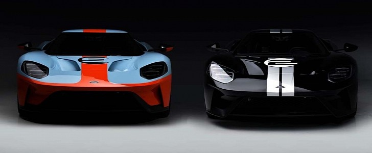 Two Precious Ford GT Heritage Edition supercars are heading to auction