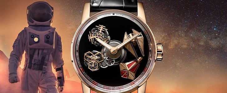 The 2021 limited-edition Space Revolution watch is a stunning work of art, with moving miniature spacecraft