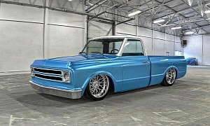 Two-Tone 1967 Chevy C10 Sits Classically Low on American Racing Wheels and Wilwoods