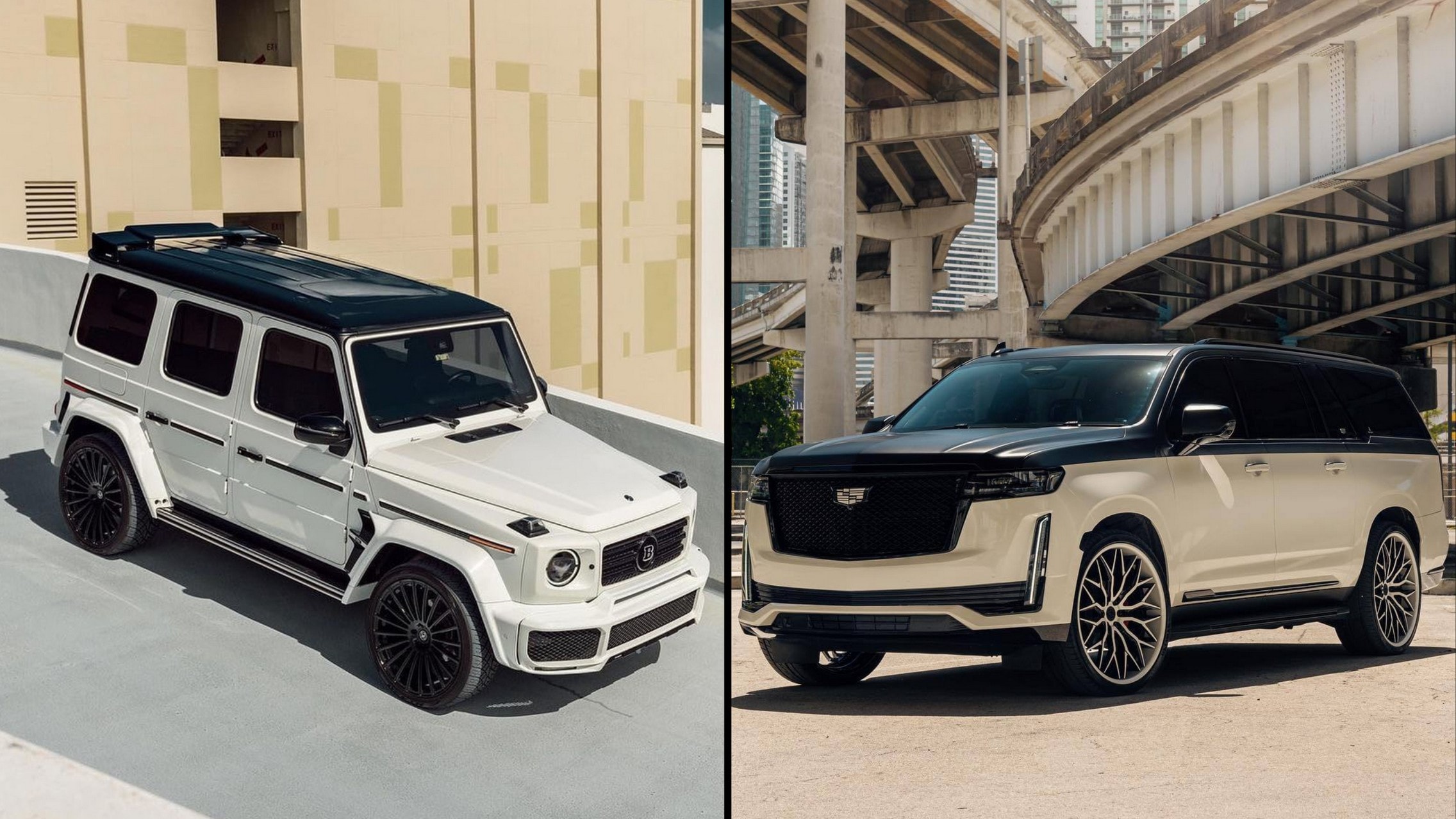 Two-Tone Escalade and G 63 Could Teach Their Rivals an Aftermarket
