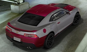 Two-Toned Deep Magenta Chevy Camaro ZL1 Looks Wrong