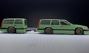 Two Toy Volvos Were Hurt in the Making of This Video, One Becomes Trailer for the Other