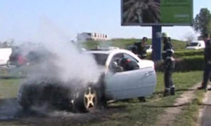 Ford Focus and Mercedes Benz CL Caught Fire Out of the Blue