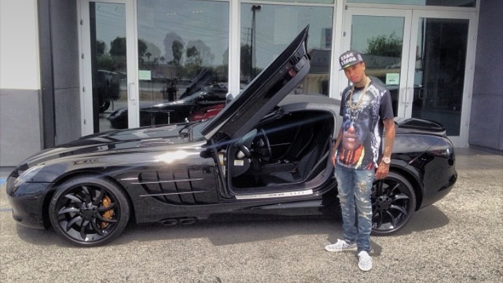 Tyga Gets Scott Disick’s “Batmobile” SLR - autoevolution