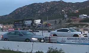 Type R-Powered Honda Accord Drag Races Dodge Charger Scat Pack in Cali, It's Anyone's Game