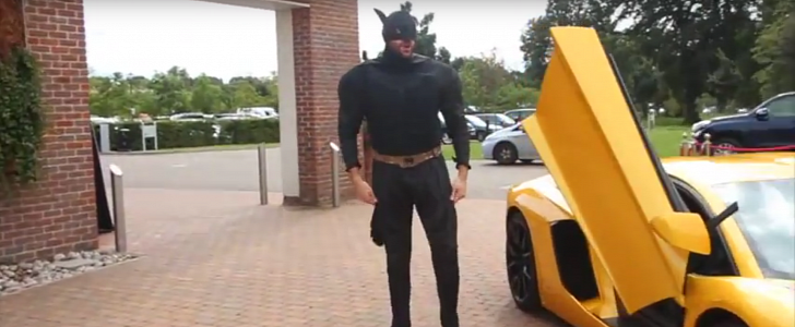 Tyson Fury dressed as Batman