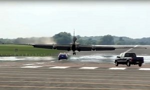U-2 Spy Plane Lands with Help from a Pontiac G8 GT and Ford F-150 Truck