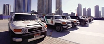 UAE Celebrating National Day With Toyota FJ Cruiser Parade