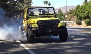 “Ugly Duckling” 1989 Jeep Wrangler Budget Build Is Actually a V8 Burnout Machine