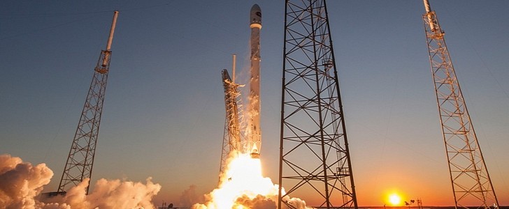 The UK-built trio of satellites will launch on the Falcon9 rocket.