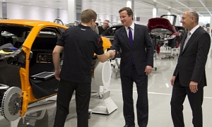 UK Prime Minister David Cameron Inaugurates New McLaren Production Center