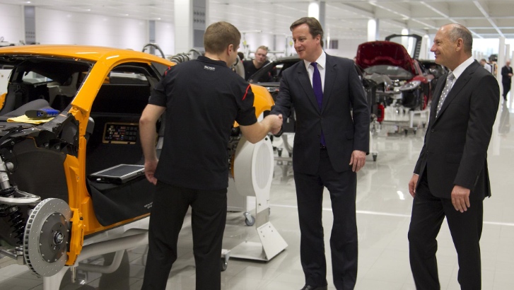 David Cameron at McLaren