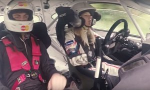 UK Rally Ladies Champion Louise Cook Stuns Her Passenger on Goodwood Rally Stage