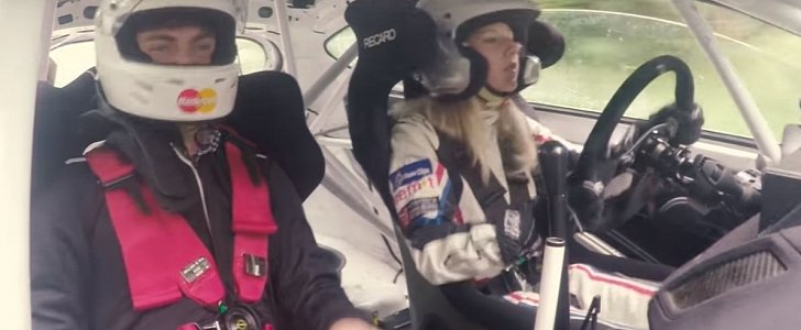 UK Rally Ladies Champion Louise Cook Stuns Her Passenger on Goodwood Rally Stage