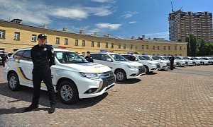 Ukrainian Police Welcomes 635 Examples Of The Mitsubishi Outlander PHEV